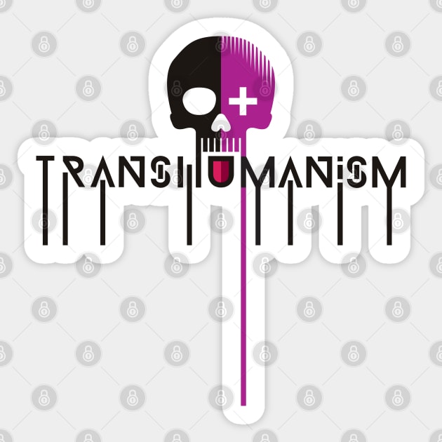 Transhumanism Sticker by Silurostudio